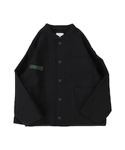 Back Satin Graffiti Bandcollar Jacket