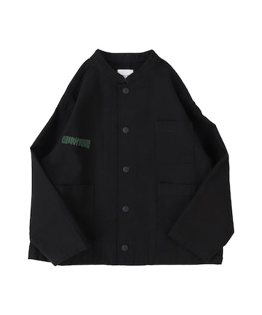 Back Satin Graffiti Bandcollar Jacket