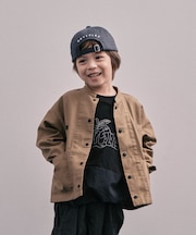 Back Satin Graffiti Bandcollar Jacket