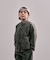 Back Satin Graffiti Bandcollar Jacket