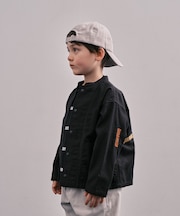 Back Satin Graffiti Bandcollar Jacket