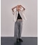 Cotton Dobby Ombre Plaid Pants