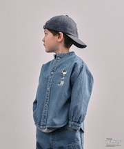 8oz Denim SNOOPY Bandcollar Shirt