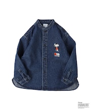 8oz Denim SNOOPY Bandcollar Shirt