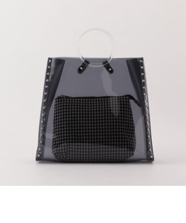 PVCクリア持ち手バッグ