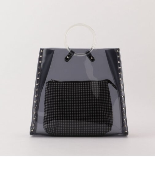 PVCクリア持ち手バッグ