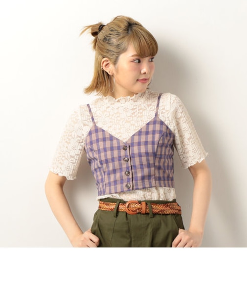 コーデクロップドキャミ