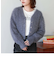 シャイニーフェザークルーカーディガン