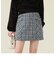 フリンジポケットツイードミニスカート