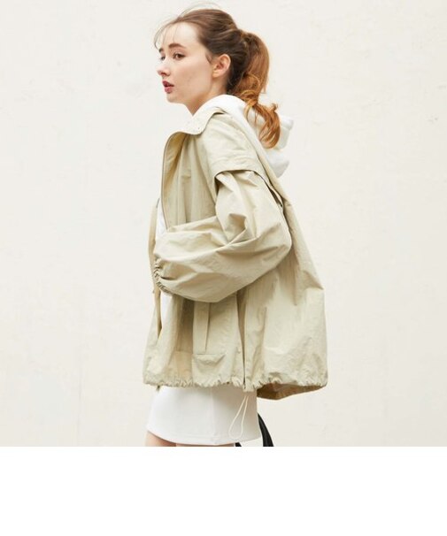 フード、袖取り外しブルゾン