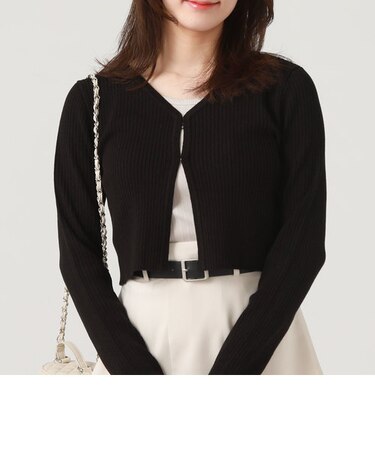 ２ＷＡＹホックコンパクトリブカーディガン