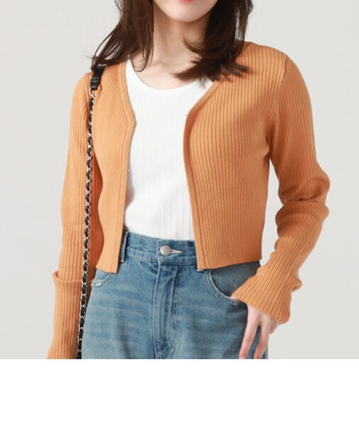 ２ＷＡＹホックコンパクトリブカーディガン