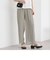 シフォンプリーツストレートパンツ
