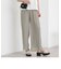 シフォンプリーツストレートパンツ