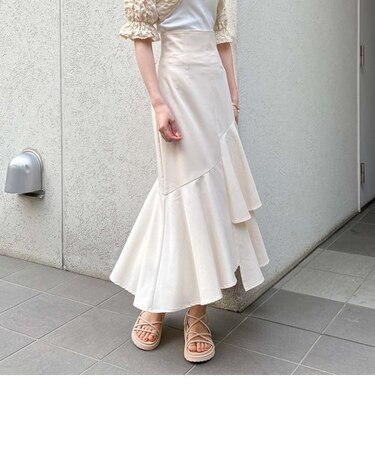 アシメラッフルティアードスカート／