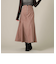 フロントＺＩＰ配色ステッチマーメイドスカート