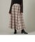 チェックタックフレアスカート
