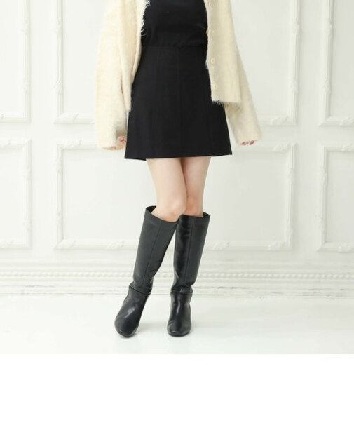カーブウェスト台形ミニスカート