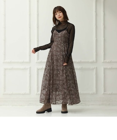 シアーＪＱサイドティアードキャミワンピース