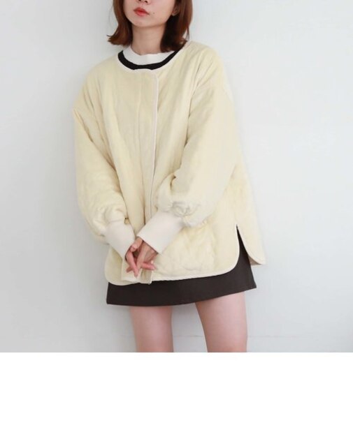 キルティングリバーシブルコート