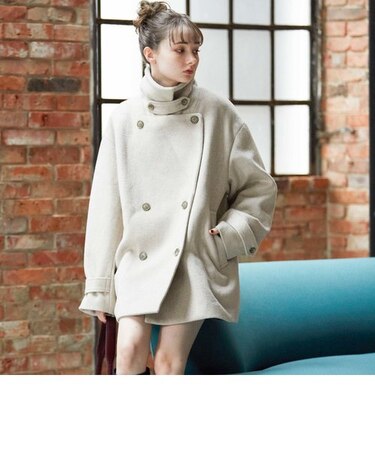 ’２ＷＡＹネックウールミドルコート’