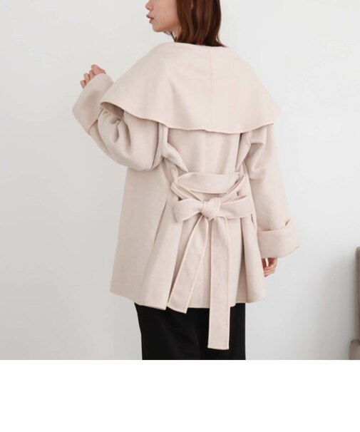 ’ショールカラーミドルコート’