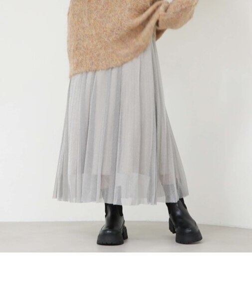 ラメチュールプリーツスカート