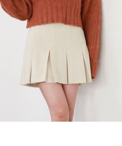 ✨美品✨45R✨コーデュロイ✨イージースカート✨KHAKI コーデュロイイージースカート（マキシ・ロングスカート