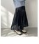 グリッタープリーツロングスカート