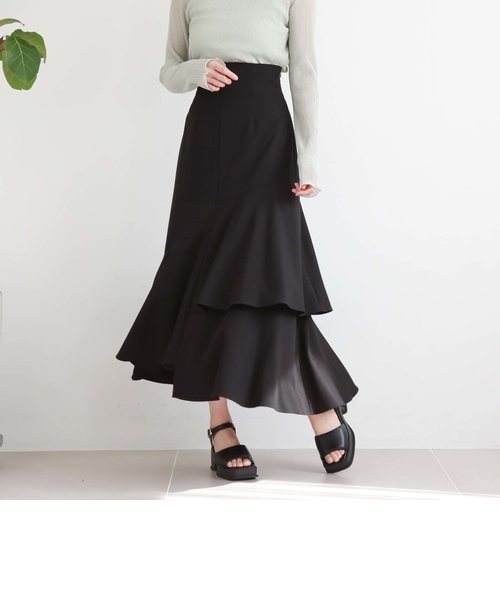 アシメラッフルティアードスカート／｜アルシーヴの通販｜&mall