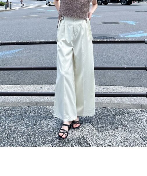 【選べる！ＳＥＴＵＰシリーズ】サイドベルトワイドパンツ’