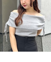 ドロストオフショルラメニット