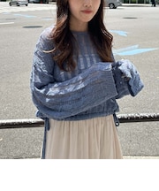スラッシュケーブルドロストニット