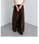 サイドリボンタックワイドパンツ