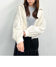 パイピングギャザーブルゾン