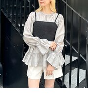 ラメフェザーニットビスチェｘチュニックＳＥＴ