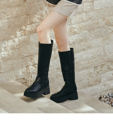 厚底ロングブーツ