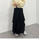 マットサテンフリルティアードスカート