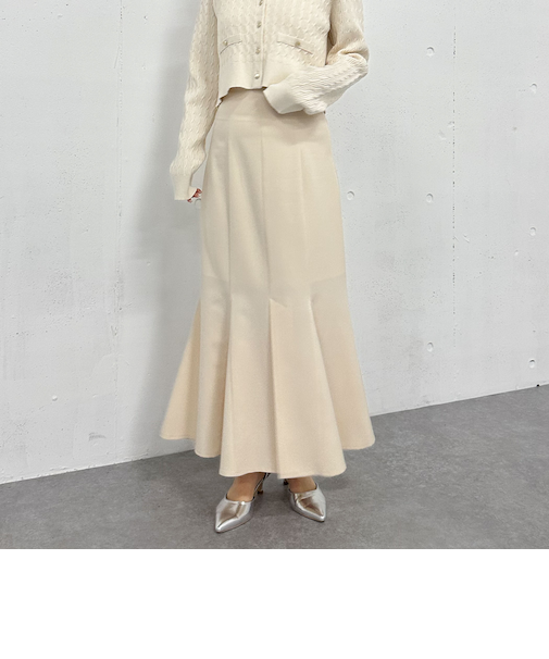 マチ付きマーメイドスカート