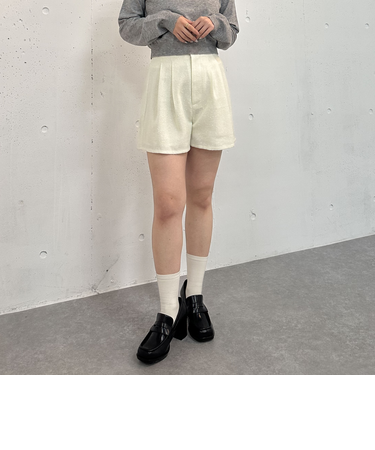 【ＳＥＴＵＰ対応】ラメネップツイードショートパンツ
