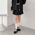 デニムプリーツミニスカート