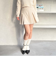 ＢＯＸプリーツミニスカート