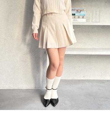 ＢＯＸプリーツミニスカート
