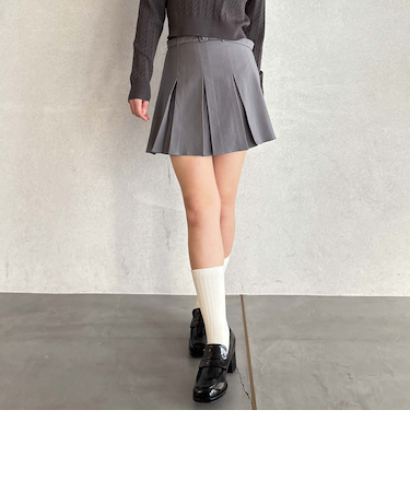 ＢＯＸプリーツミニスカート