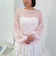 モヘアタッチ透かしミドルニット
