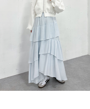 コットンライクアシメティアードスカート