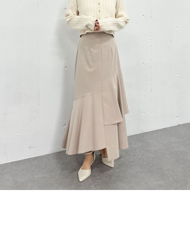 アシメラッフルティアードスカート/