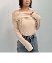 ドロストオフショルカットＴＯＰＳ