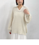 透かしスキッパーポロニット