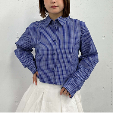 ’ピンタックコットンシャツ’
